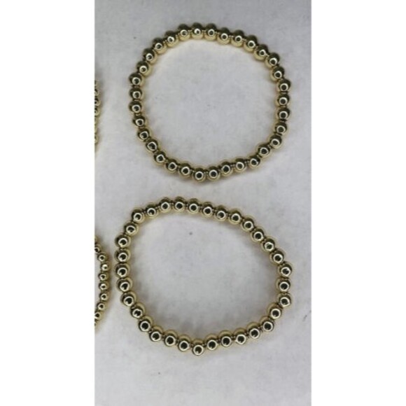 Brass Beaded Bracelet 4 pcs A New Day Elastic Bands For Easy On And Off - Picture 5 of 5